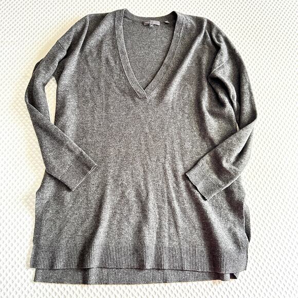 Vince Sweaters - Vince Tunic Sweater XS Wool Cashmere Gray Minimalist Capsule Career Luxury
